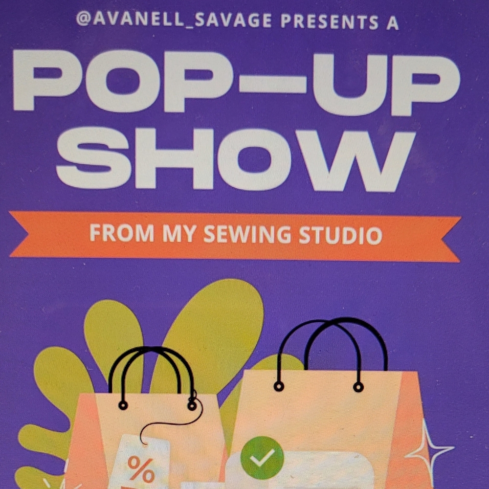 Live POP-UP SHOW from My Sewing Studio! All Handcrafted Bags And Sewing Items